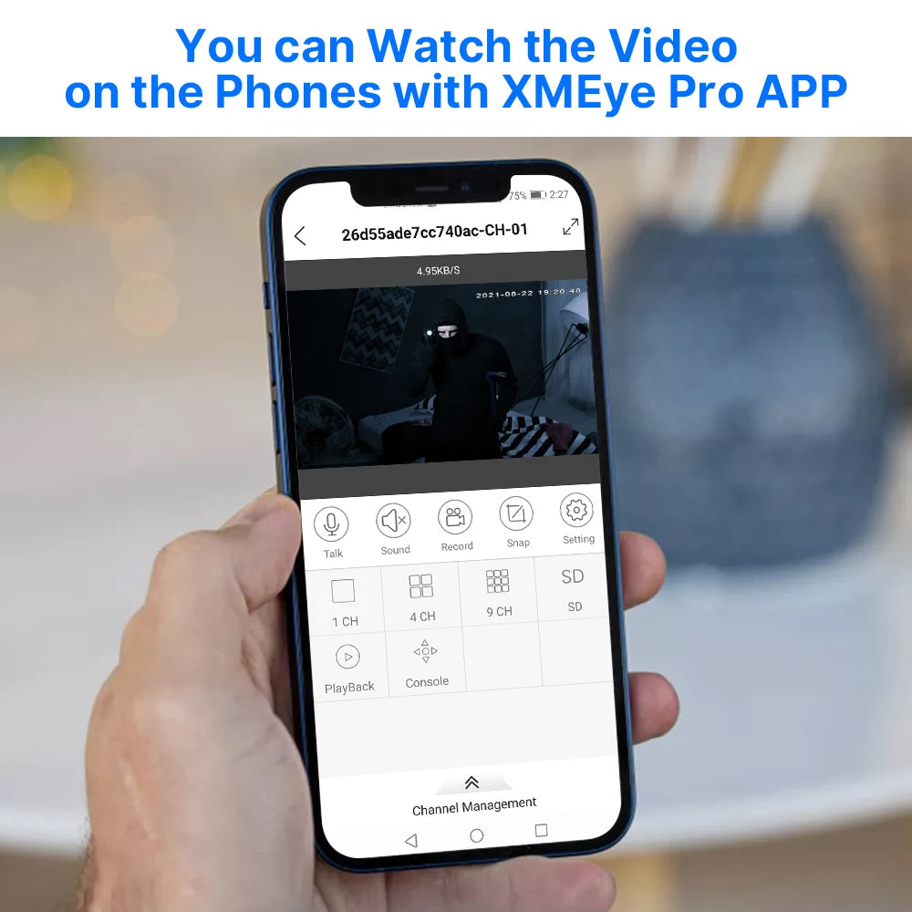 5MP POE IP Security Camera with Audio, Night Vision & IP66