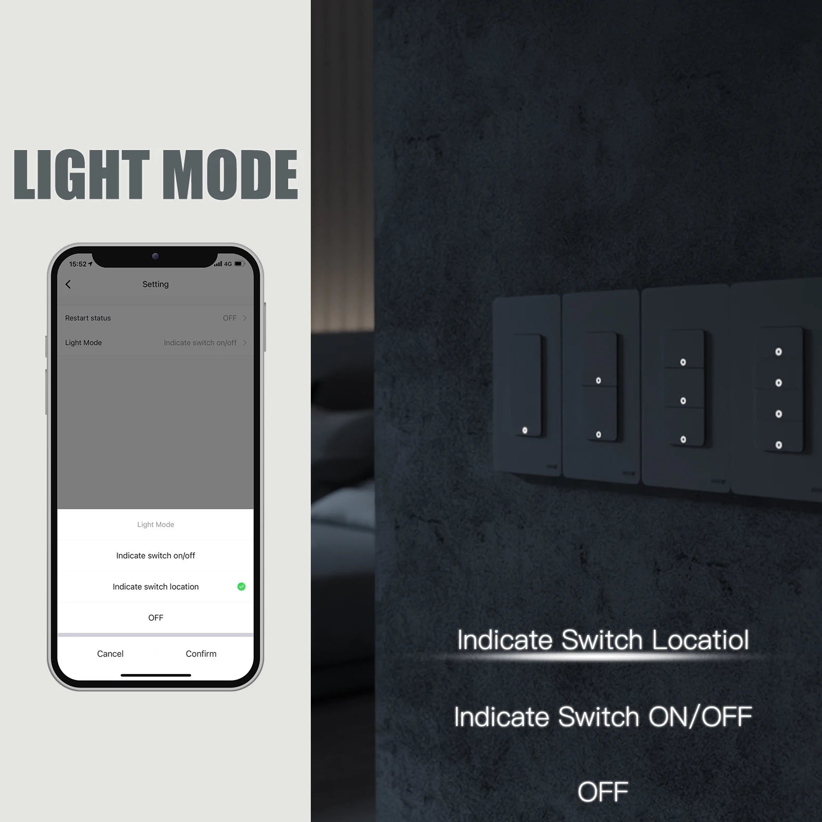 MOES Tuya ZigBee inteligentný svetelný vypínač – americký tlačidlový nástenný vypínač