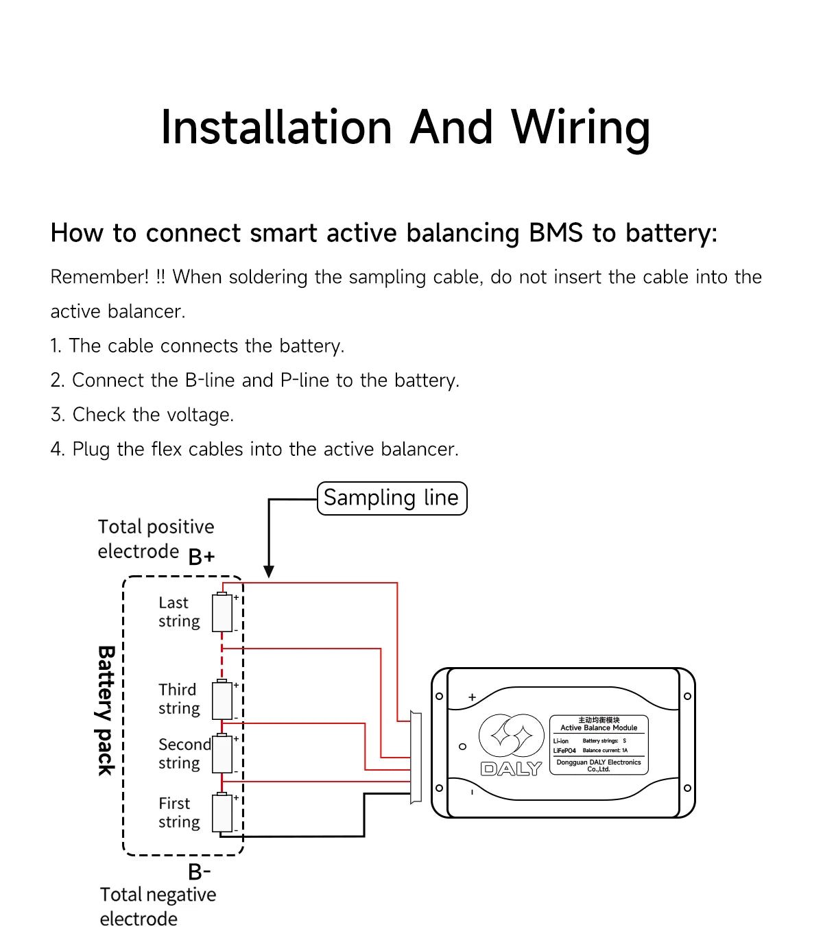 Bilanciatore attivo della batteria - Opzioni di serie