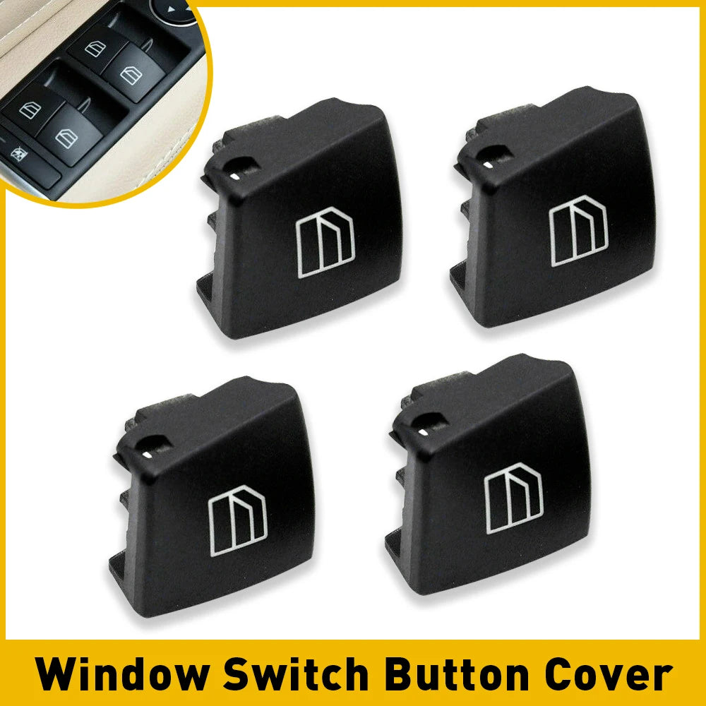 4x Car Window Switch Button Cover Cap For Mercedes Benz A B C E GLK GLA CLA W176 W246 W204 W212 X204 W156 W166 C117 Accessories