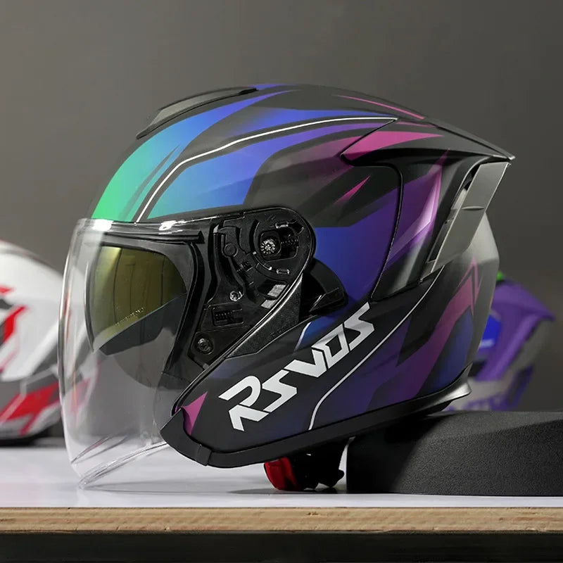 Ryzen RO-5 Unisex Half Motorcycle Helmet