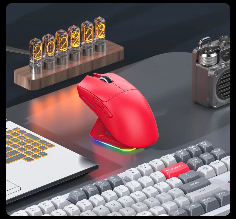 Attack Shark X11 Wireless mouse, three-mode connection 2.4GHz/ wired/Bluetooth PAW3311 22000DPI RGB magnetic charging dock mouse