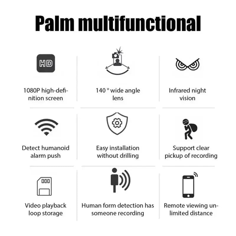 Mini 1080P Wireless Surveillance Camera with Night Vision