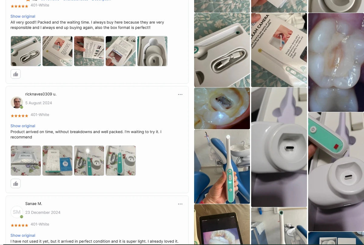 Wi-Fi Oral Inspection Camera with Charging Base