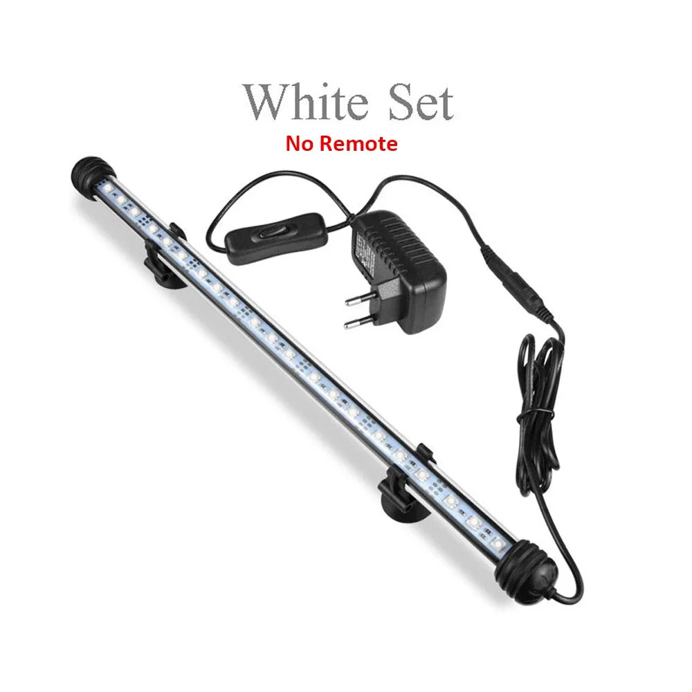 Aquarium LED Bar Light Waterproof Fish Tank Light 110V US 18/28/38/48CM 220V EU Underwater Aquario Lamp Aquariums Decor Lighting