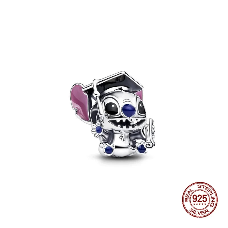 925 Silver Witch Charm Bead for Disney-Inspired Bracelets