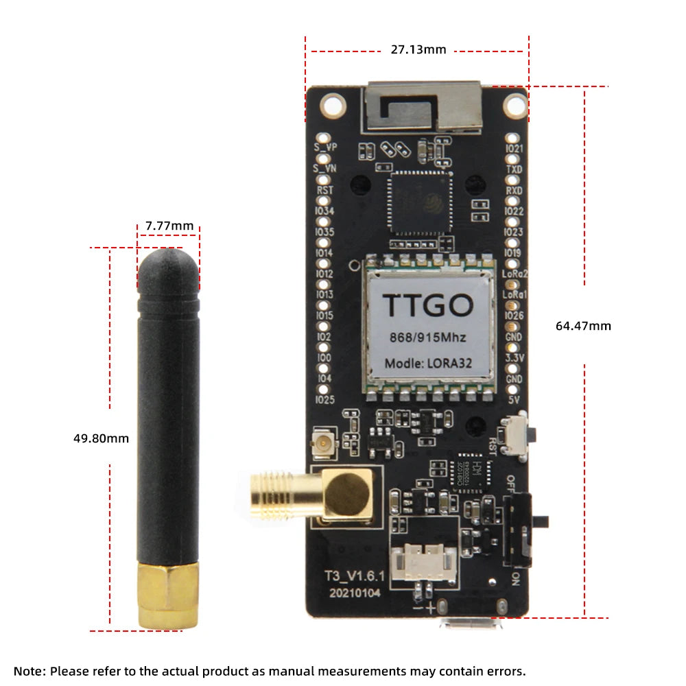 ESP32 LoRa Development Board with OLED