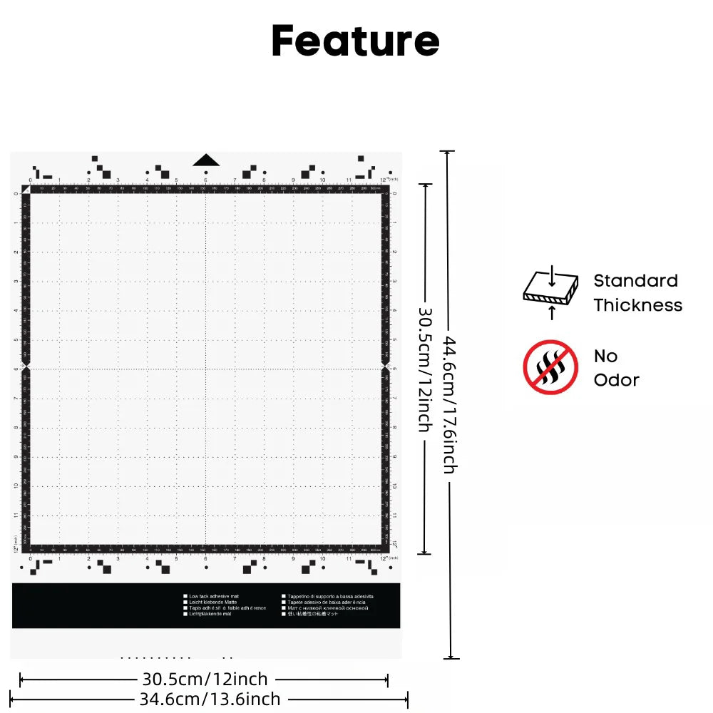 12-Inch Adhesive Mat for Compatible Brother ScanNCut