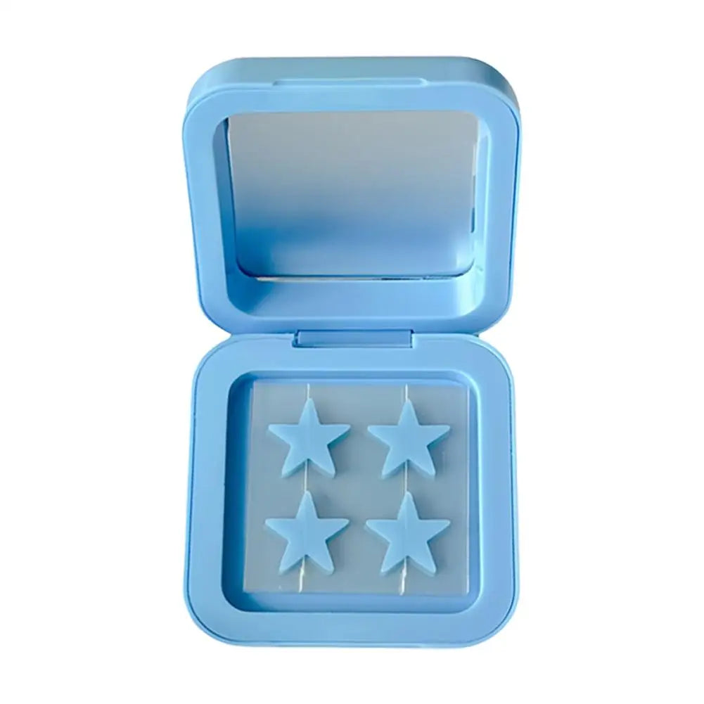 Blue & Yellow Stars Hydrocolloid Acne Patches with Mirror Storage Box