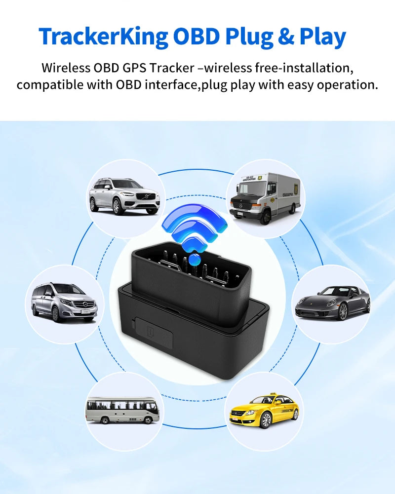 Mini OBD GPS Tracker With On-Board Diagnostics Real-time Tracking Multiple Alerts Driver Behaviors Locator DK22 2G