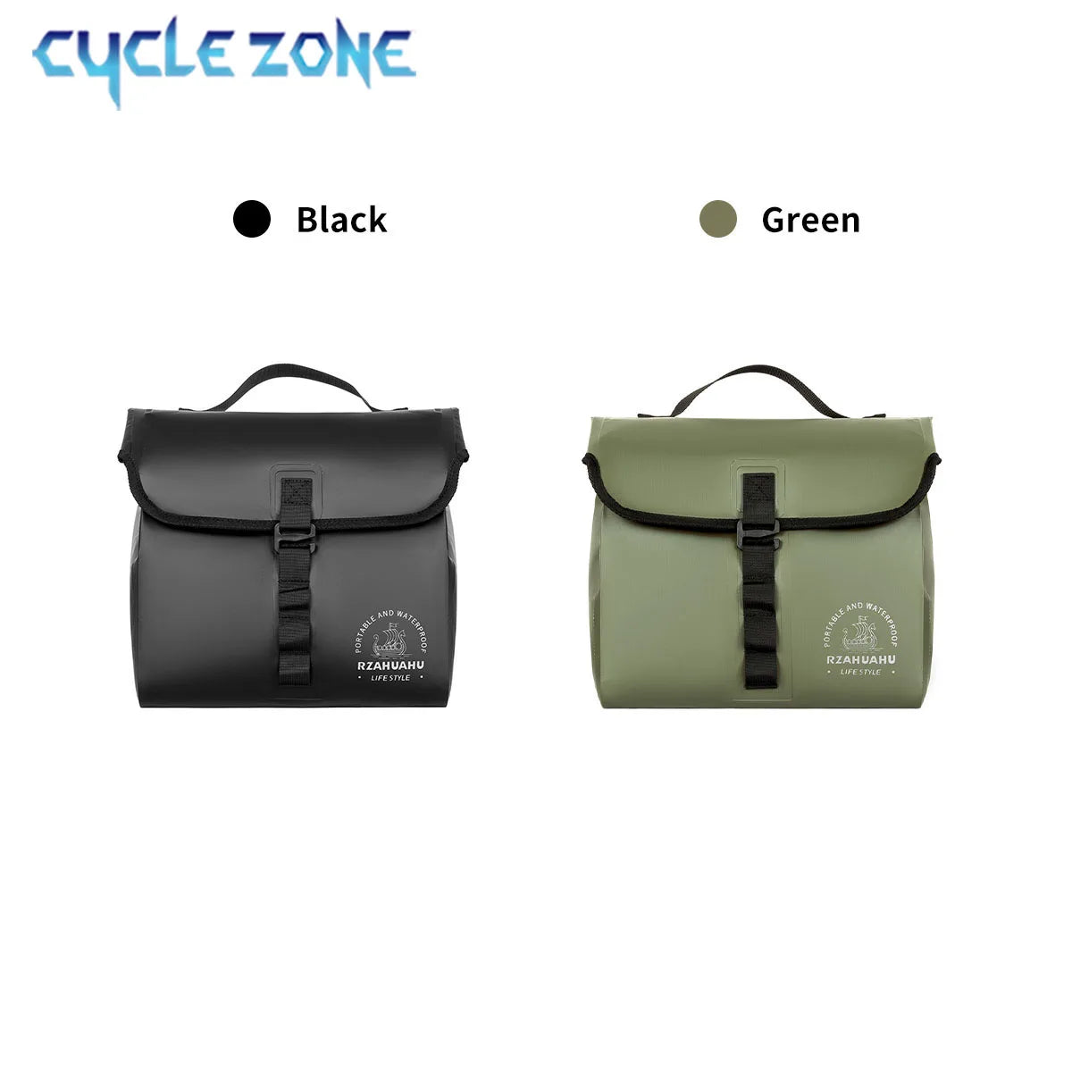 Rainproof Bicycle Handlebar Bag for Front Bars or Rear Rack