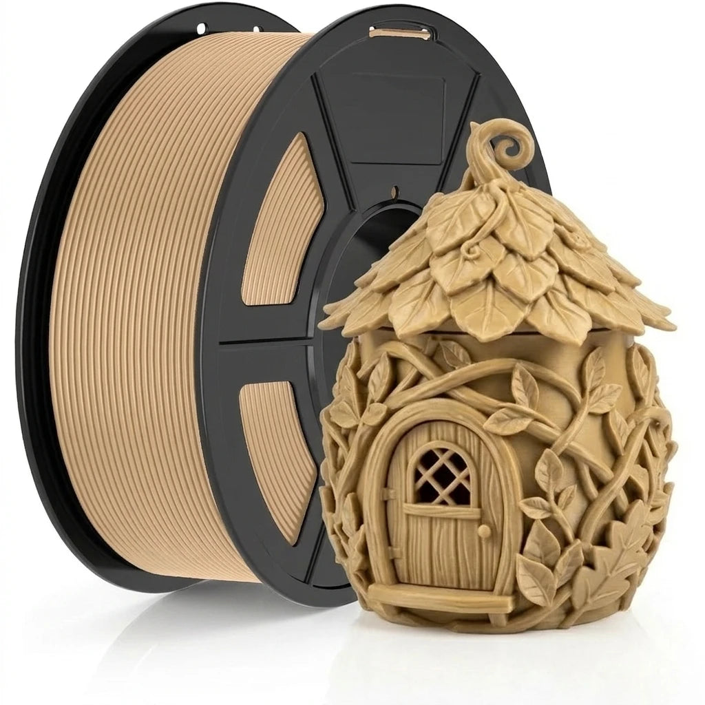 PLA 3D Printer Filament 1.75 mm, Wood Colour, 250 g