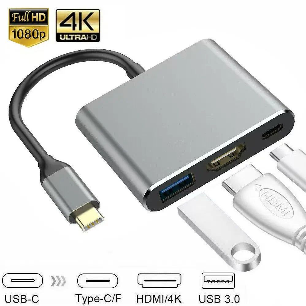 USB-C Hub with HDMI, USB and PD Charging - Options