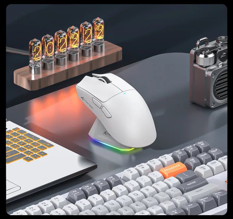 Attack Shark X11 Wireless mouse, three-mode connection 2.4GHz/ wired/Bluetooth PAW3311 22000DPI RGB magnetic charging dock mouse