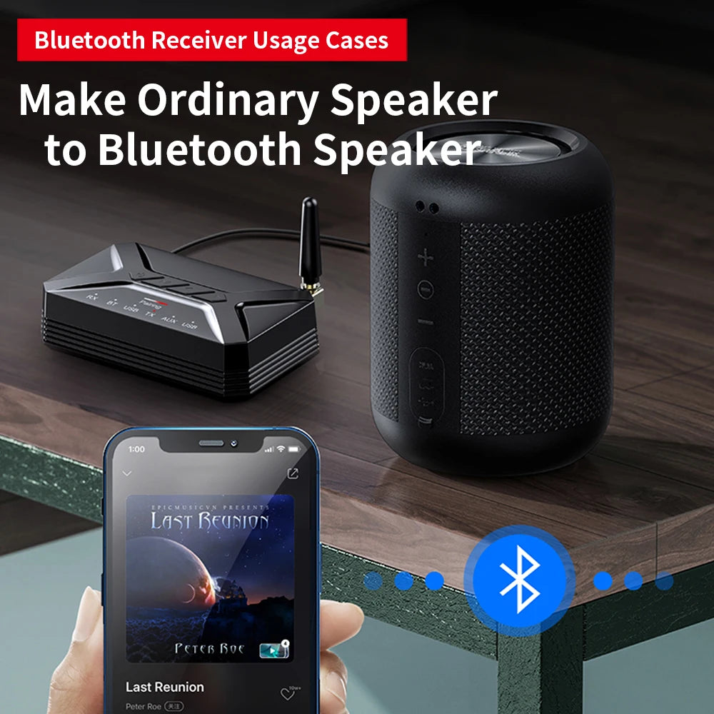 Bluetooth 5.0 Audio Transmitter and Receiver