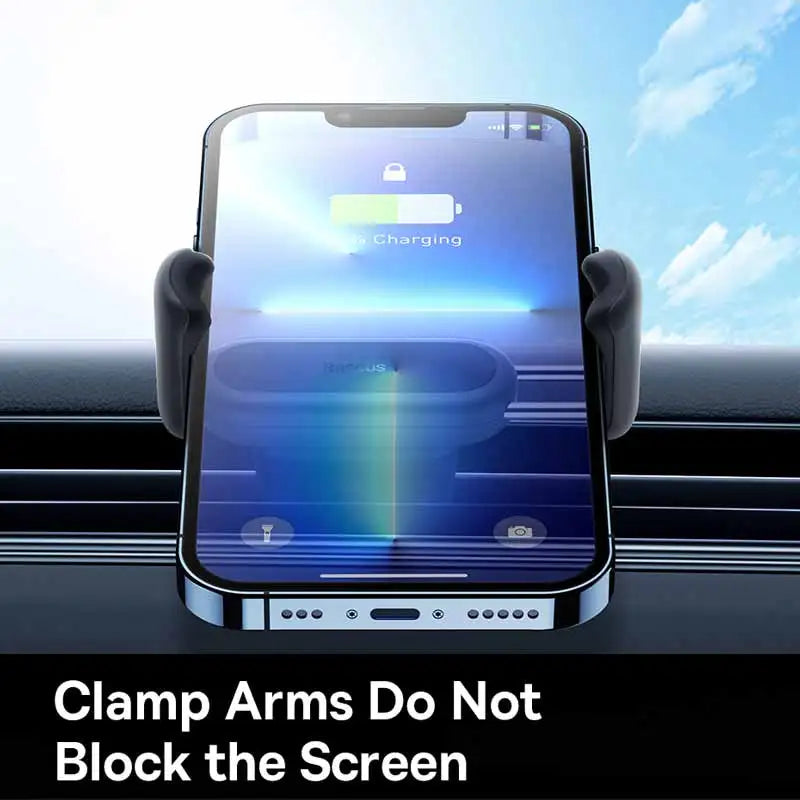 Soporte para teléfono de coche Baseus con clip doble estable para rejilla de ventilación