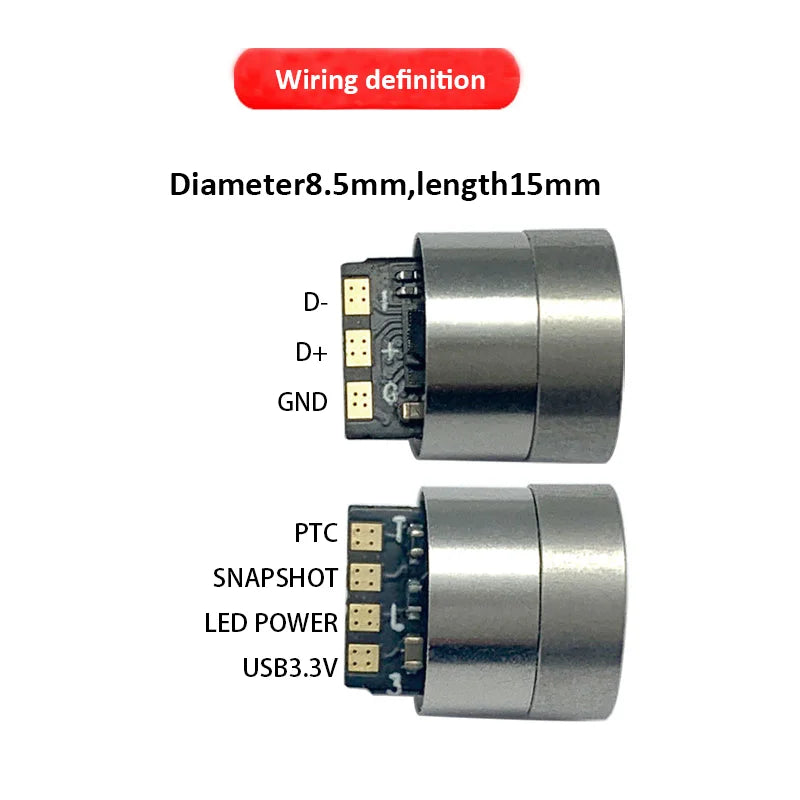 1MP USB Endoscope Module Diameter 8.5mm FOV88° IP67 Waterproof Industrial Steering Endoscope