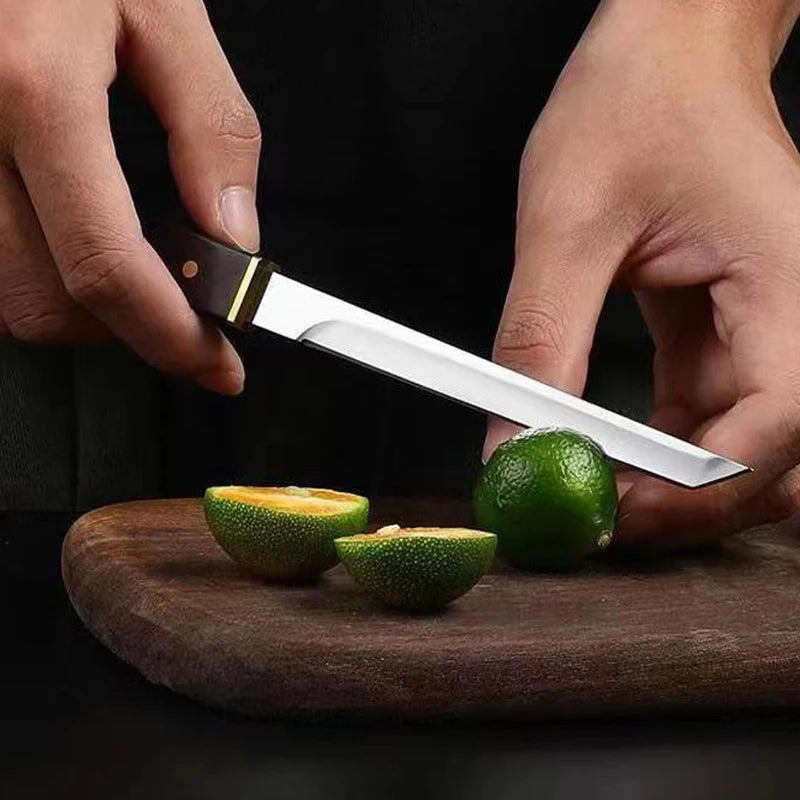 Barbecue Utility Knife Slicing Fish Fruit Steak Knife Plastic Handle Kitchen Knives Sharp Boning Butcher Chef Knife Cleaver Meat