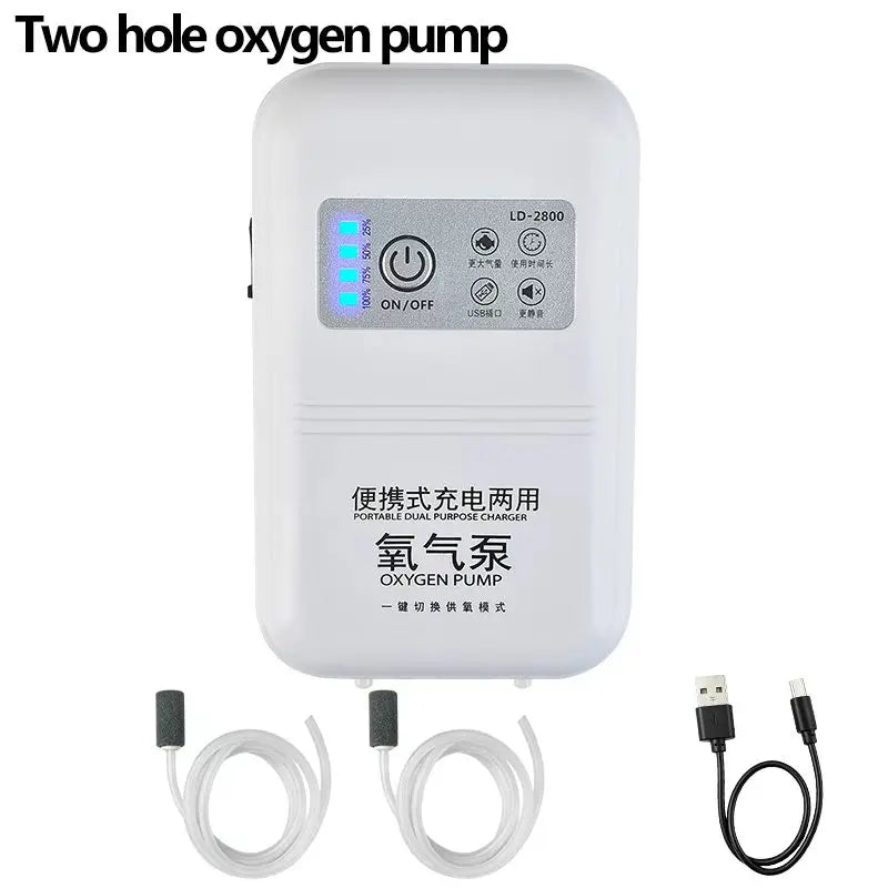 Rechargeable Aquarium Air Pump for Fish Tanks