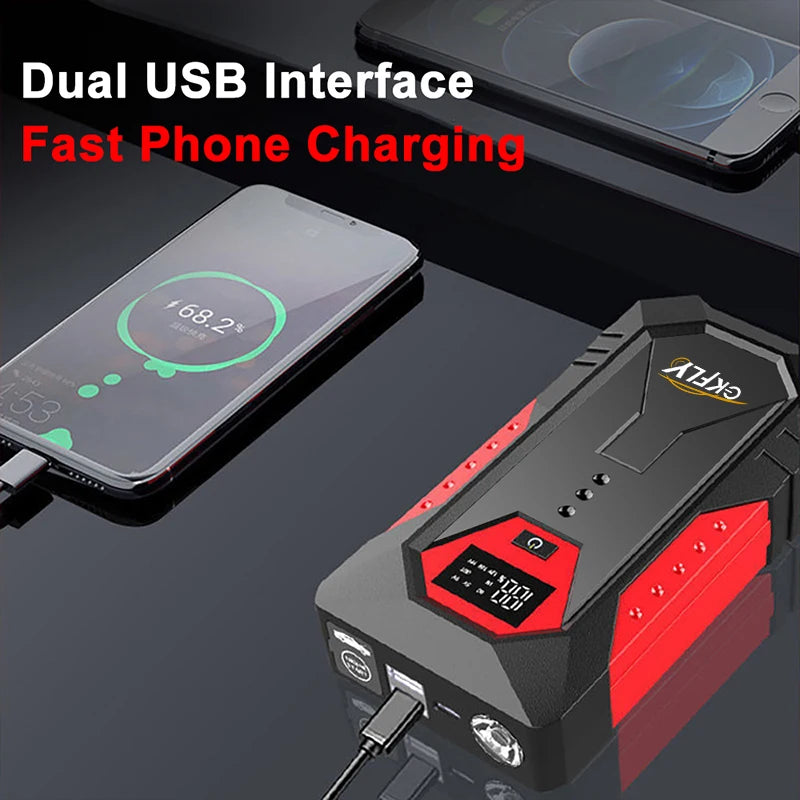 GKFLY 4000A Car Jump Starter Portable Power Bank