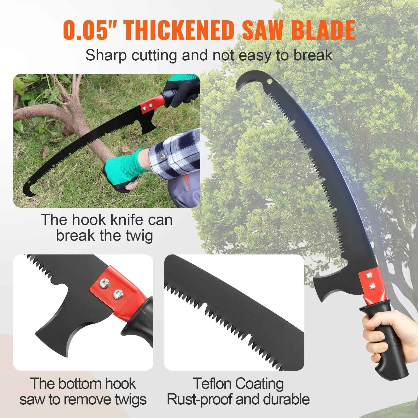 Manual Telescopic Pole Saw Tree Pruner