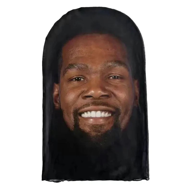 New 3D Printed Kanye Mask Drake Elastic Mesh Full Face Mask for Unisex Cosplay Headwear Party Simulation Balaclava Hat Headgear