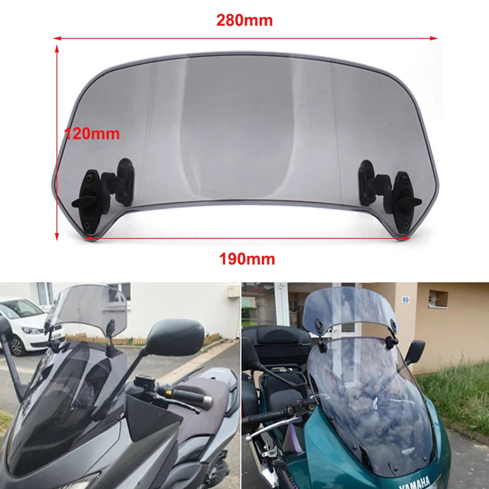 Motorcycle Windshield Extension Spoiler Windscreen Air Deflector For Suzuki VS 600 800 DL650 DL1000 DL250 V-STROM 650 1000 XT