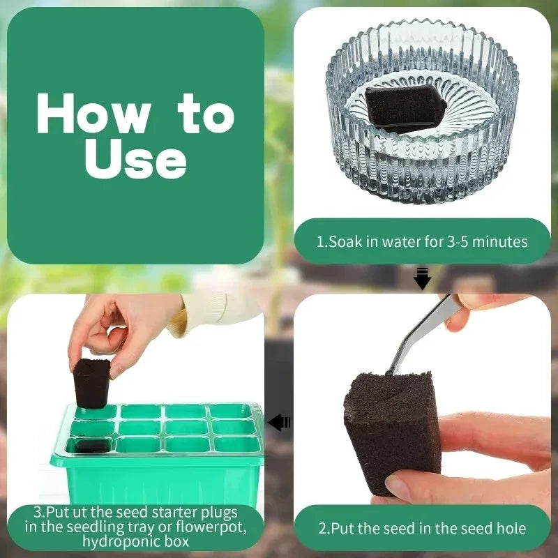 Seed-Starting Grow Sponge Refills, 20 or 40 Pieces