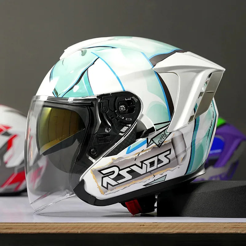 Ryzen RO-5 Unisex Half Motorcycle Helmet