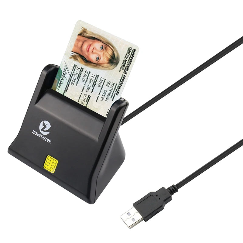 USB ISO 7816 Contact Slimkaartlezer