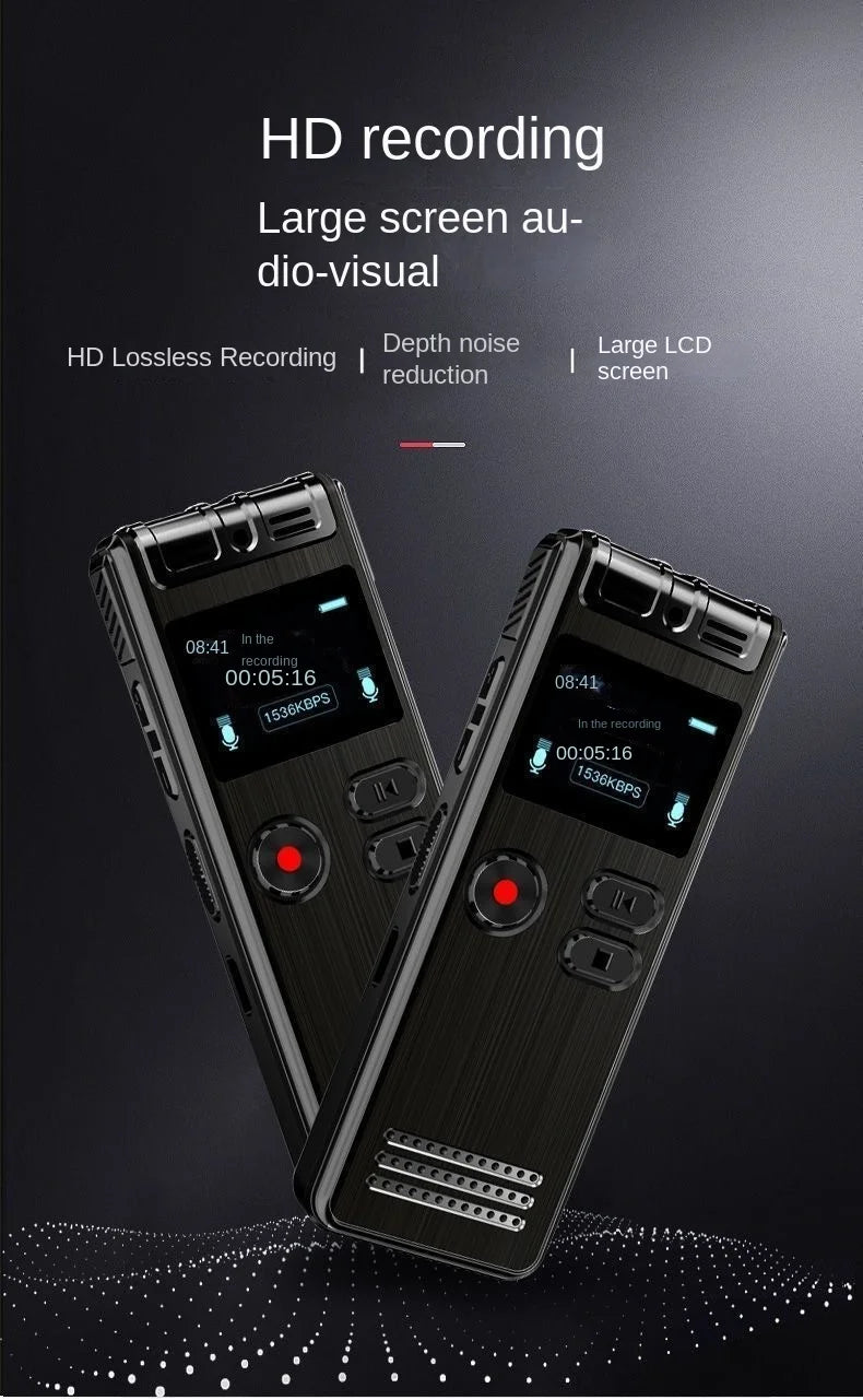 128GB Voice Activated Mini Recorder with Noise Reduction & USB