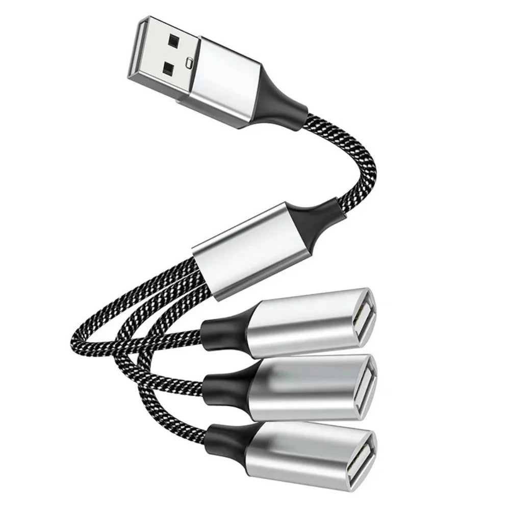 USB-2.0-Hub-Splitter mit USB-A- oder USB-C-Anschluss