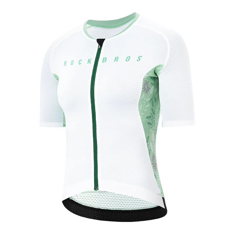 Damen-Fahrradtrikot mit durchgehendem Reißverschluss, atmungsaktives Sommer-MTB-Shirt