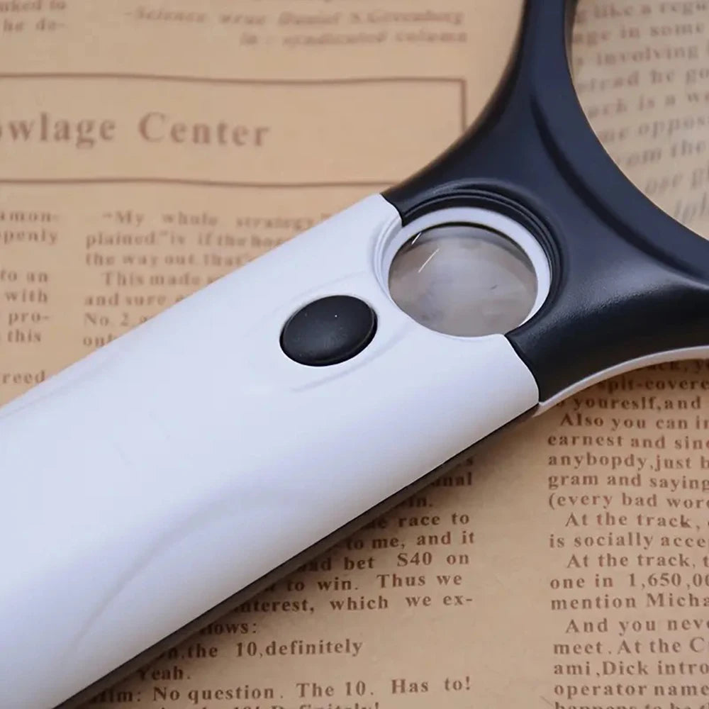 3X and 45X LED Handheld Magnifier