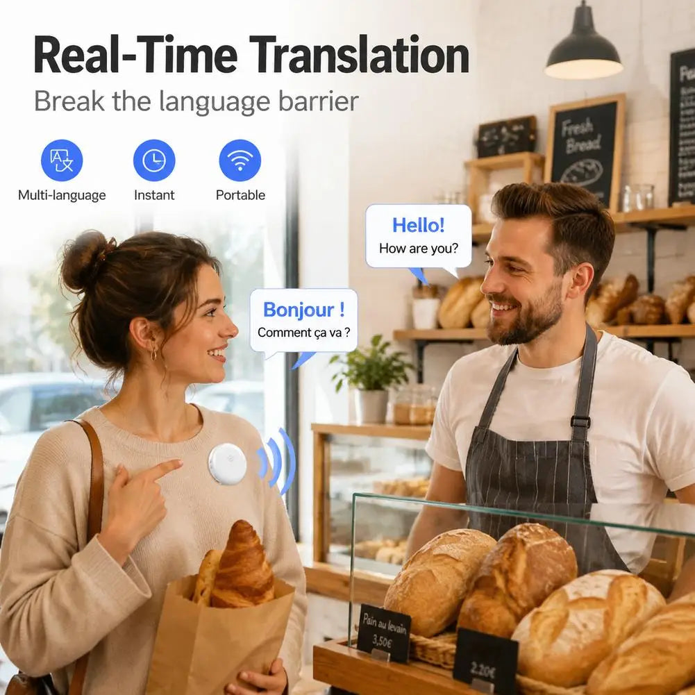 TS1-AI Wearable Bluetooth Translation Speaker