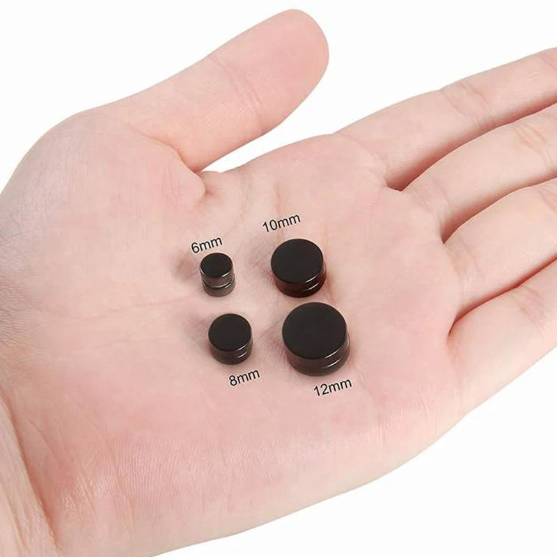 1Pair Fashion Magnetic Clip Ear Stud Non Piercing Earrings Fake Earrings Gift for Men Women Jewelry