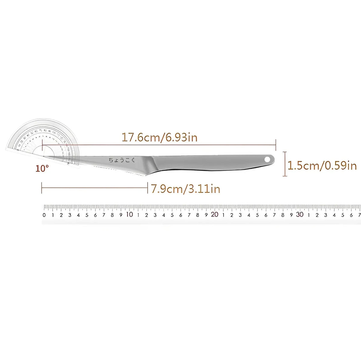 Stainless Steel Fruit Carving Knives, Single or Three-Piece Options