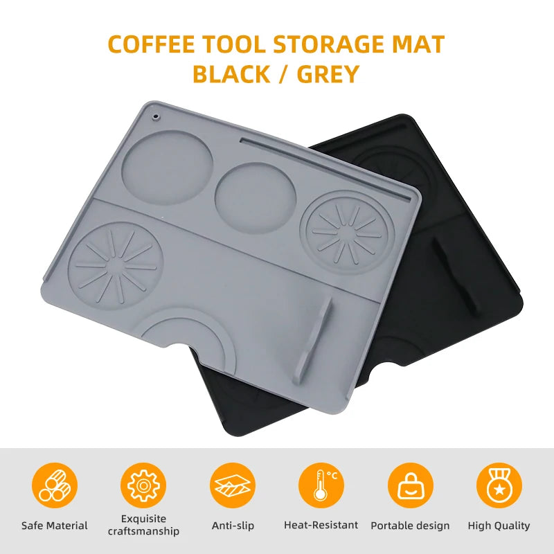 Disco de Compactação de Café Distribuidor Estação Porta-filtro Silicone Pad Espresso Maker Acessórios de Bar Cozinha Coffeeware The corner Barista Tools