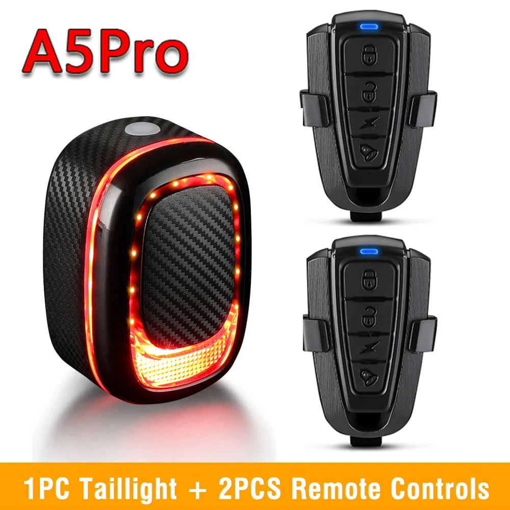 USB Rechargeable Bicycle Alarm Tail Light