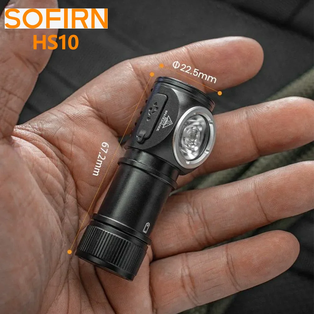 Mini Rechargeable LED Headlamp 1100lm USB-C Magnetic Tailcap