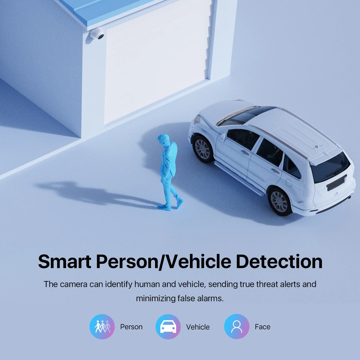 ZOSI 4K PoE Outdoor Security Camera with AI Detection