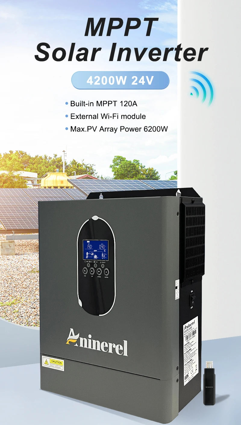 4.2KW 110V Hybrid Off Grid Solar Inverter with 120A MPPT