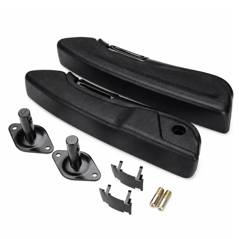 Universal Adjustable Car Seat Armrest Pair Kit PU Leather Arm Rest Fit Truck RV Van Boat Auto Interior Accessories