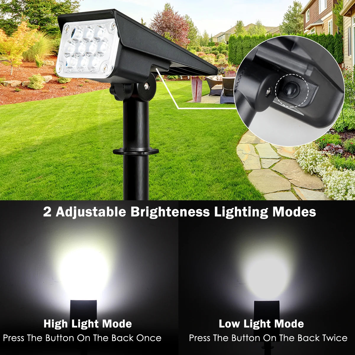 TS-G2202-V2 Solar-Gartenspot, IP65