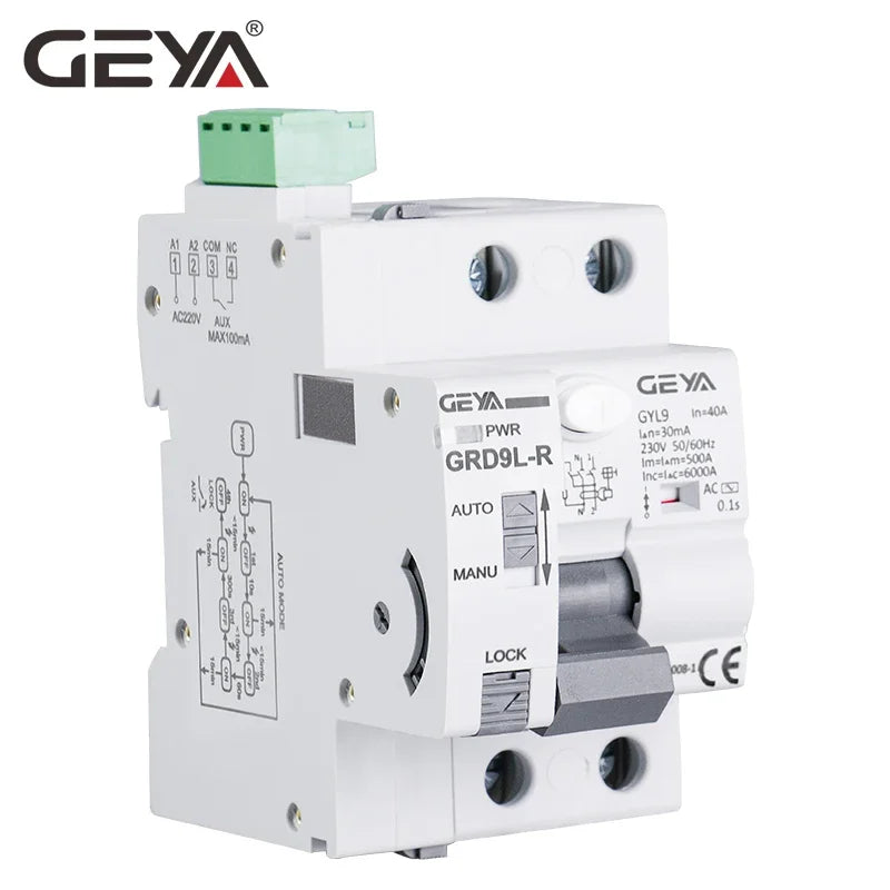 GEYA GRD9L‑R Automatic Reclosing RCD Circuit Breaker