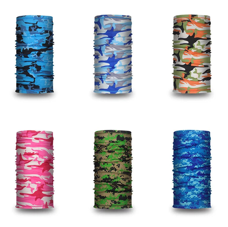 Bandana de sport extérieur tube militaire écharpe pêche cyclisme tactique randonnée couvre-visage cache-cou demi-masque bandeau hommes femmes