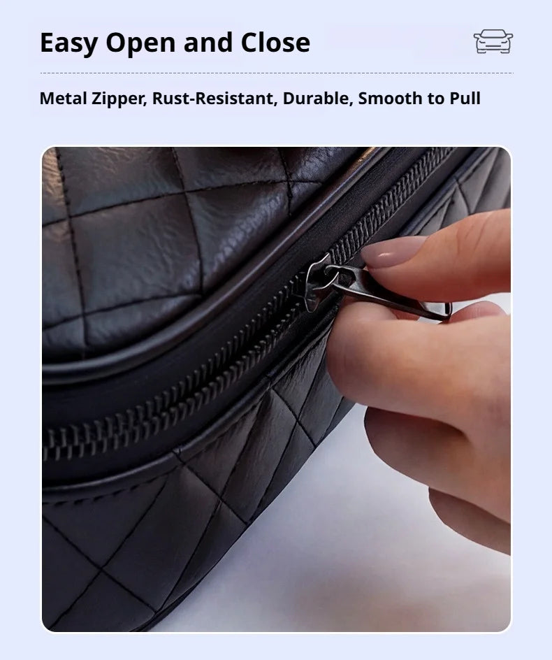 SEAMETAL Car Trunk Organizer Portable Storage Bag Waterproof Shockproof EV Charger Cable Storage Case Trunk Carry Case