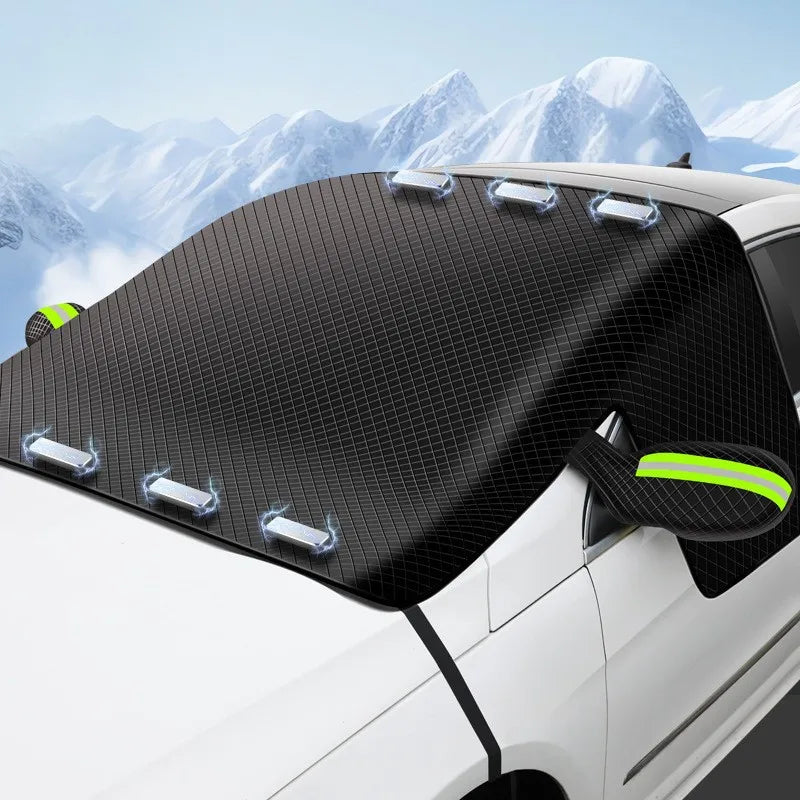 Schneeschutz für die Autoscheibe gegen Frost und Eis im Winter