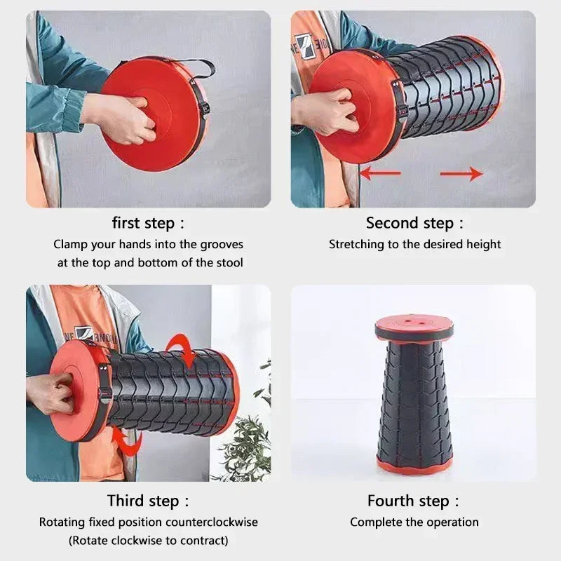 Gökkuşağı Katlanabilir Seyahat Taburesi