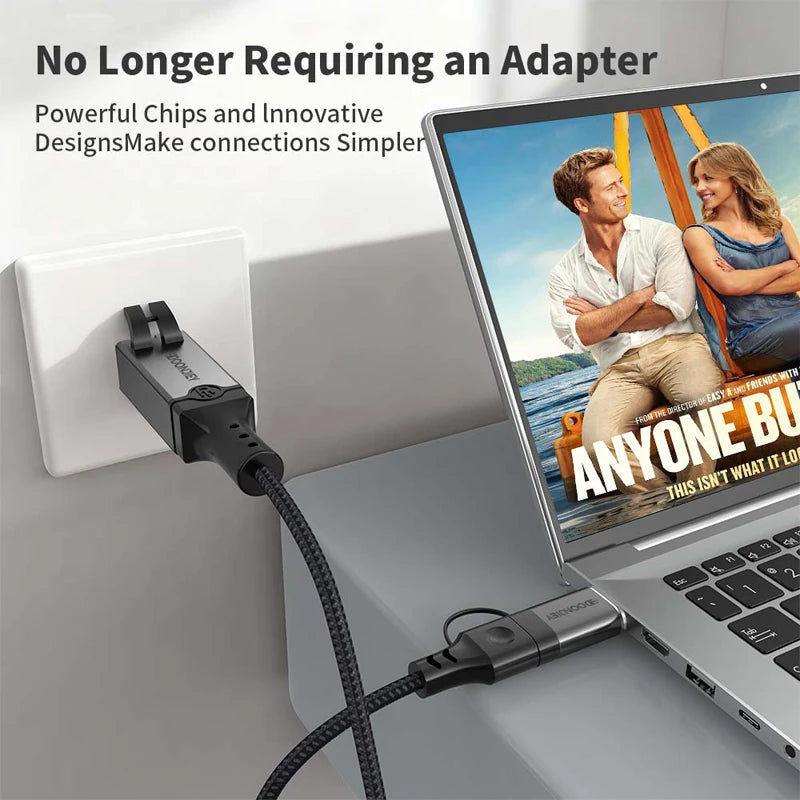 Omrežni kabel USB na Gigabit Ethernet – več priključkov